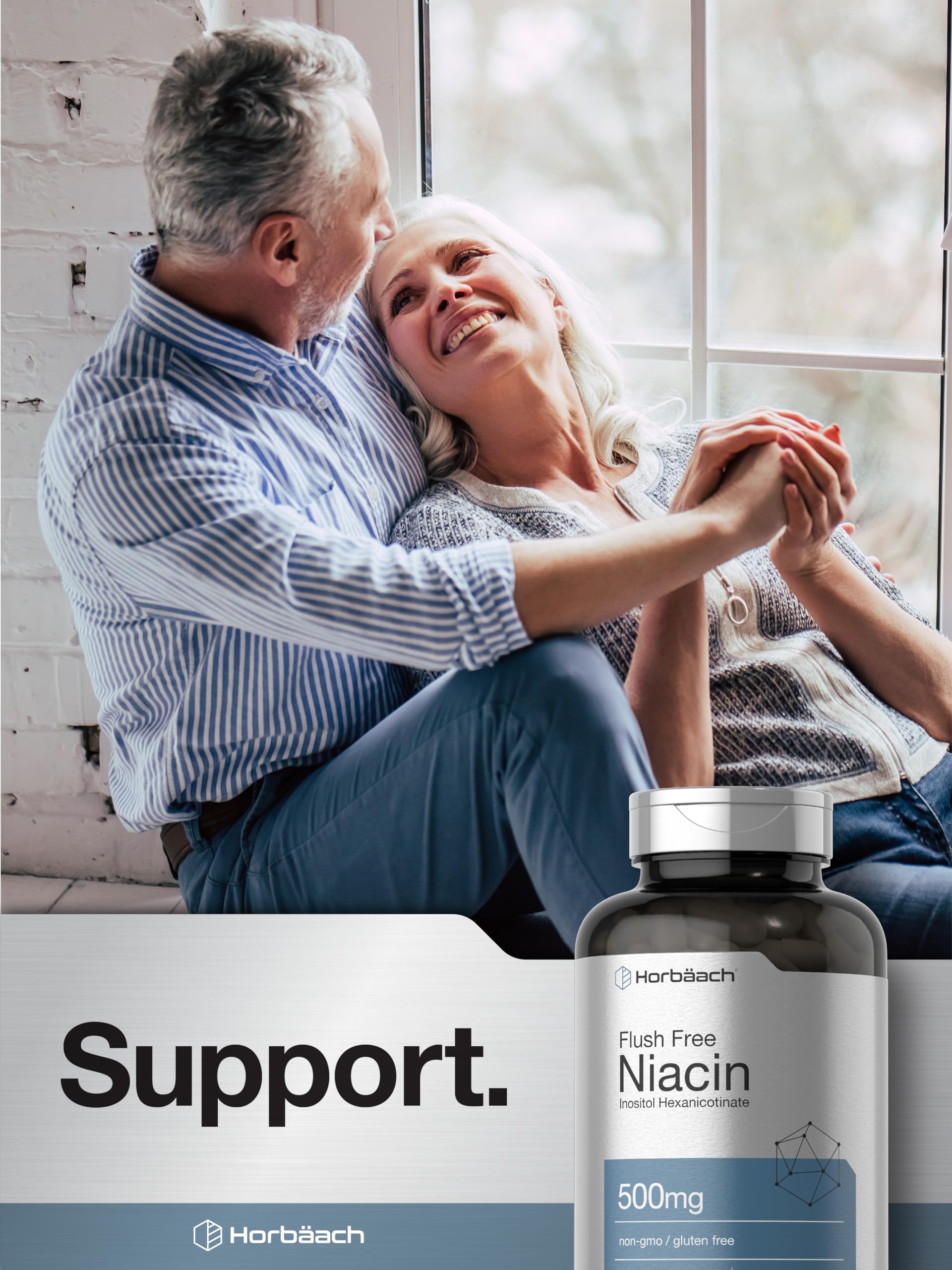 Foto 8 pulgar | Suplemento Horbaach de Niacina 500 mg 70 Cápsulas - Venta Internacional