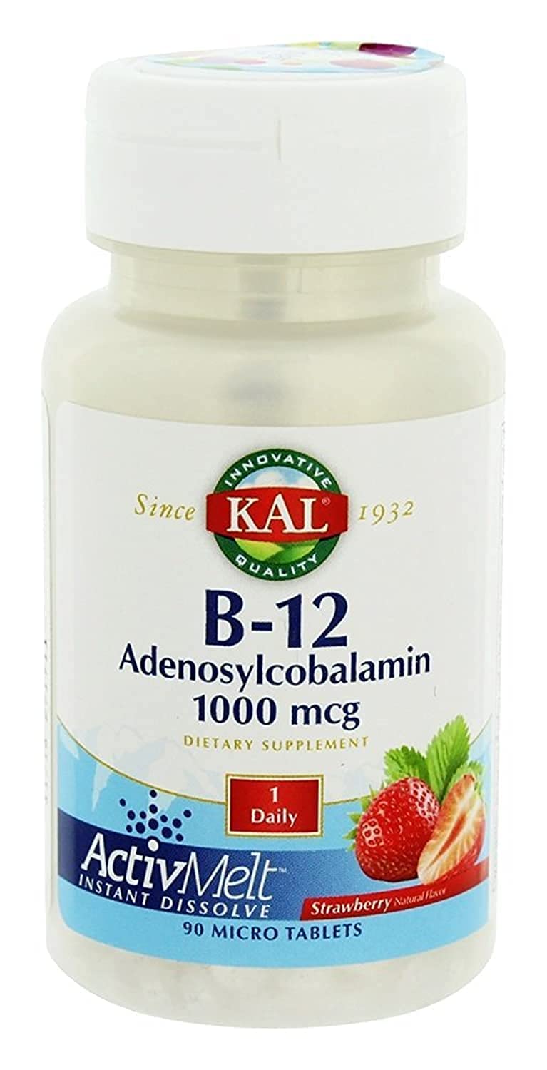 Foto 2 pulgar | Suplemento Kal B-12 de Adenosilcobalamina 1000 Mcg 90 Microcomprimidos - Venta Internacional