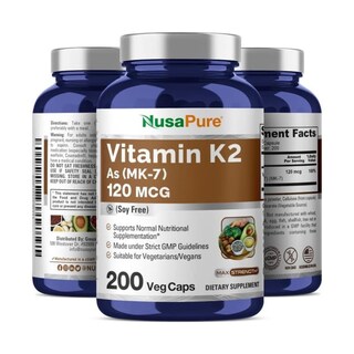 Foto 4 | Suplemento Nusapure Vitamina K2 Mk7 200 Cápsulas Vegetarianas - Venta Internacional