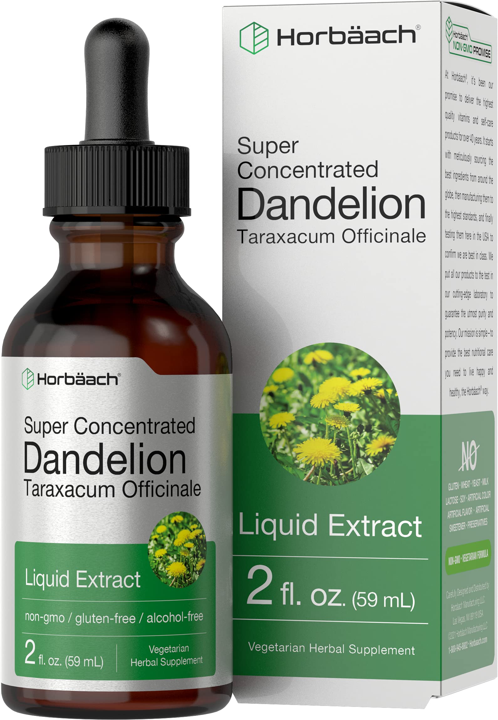 Foto 1 | Suplemento de Extracto de Raíz de Diente de León Horbäach 60 Ml Sin Alcohol - Venta Internacional