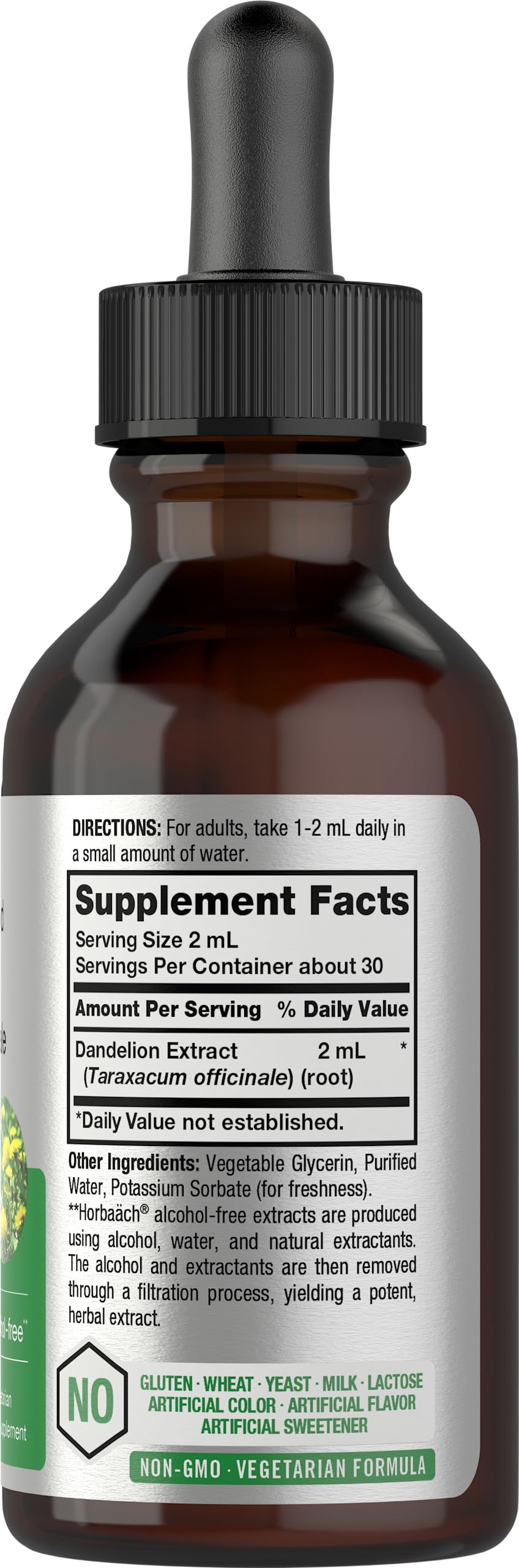 Foto 3 pulgar | Suplemento de Extracto de Raíz de Diente de León Horbäach 60 Ml Sin Alcohol - Venta Internacional