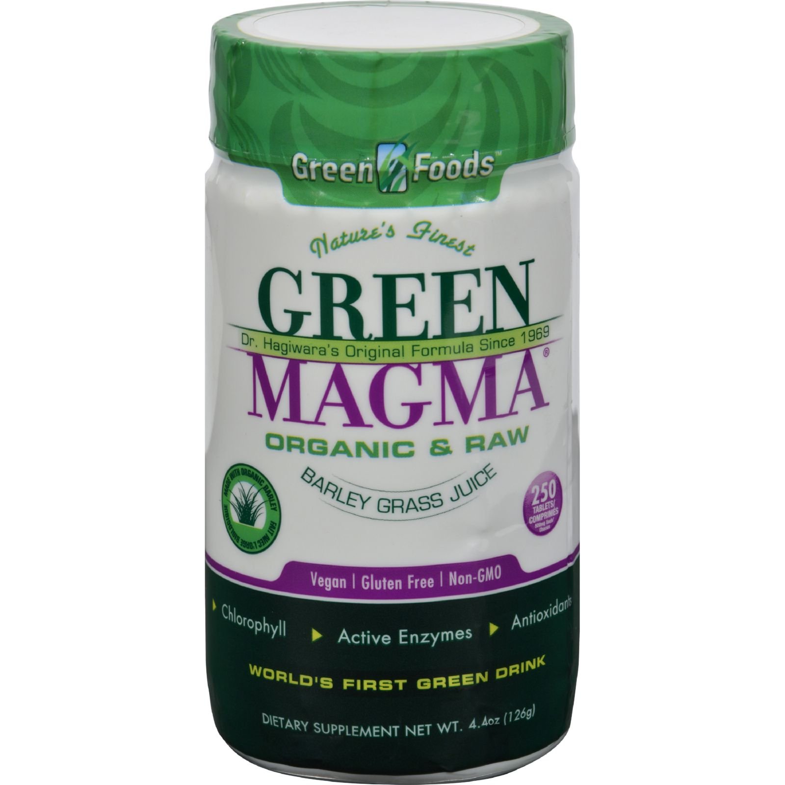 Foto 2 pulgar | Suplemento Green Foods Green Magma 250 Comprimidos - Venta Internacional