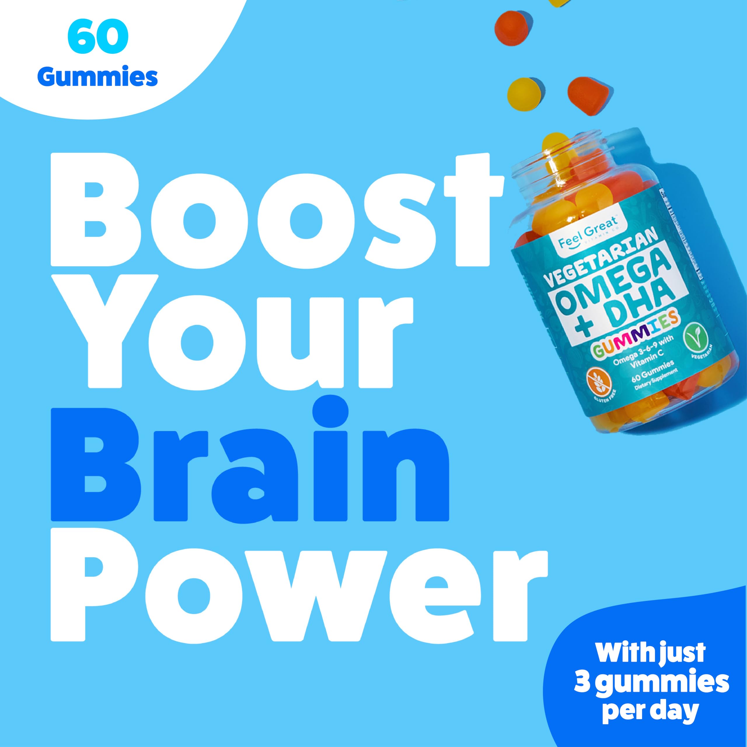 Foto 5 | Suplemento de Gomitas Feel Great Vitamin Co. Dha y Omega - Venta Internacional