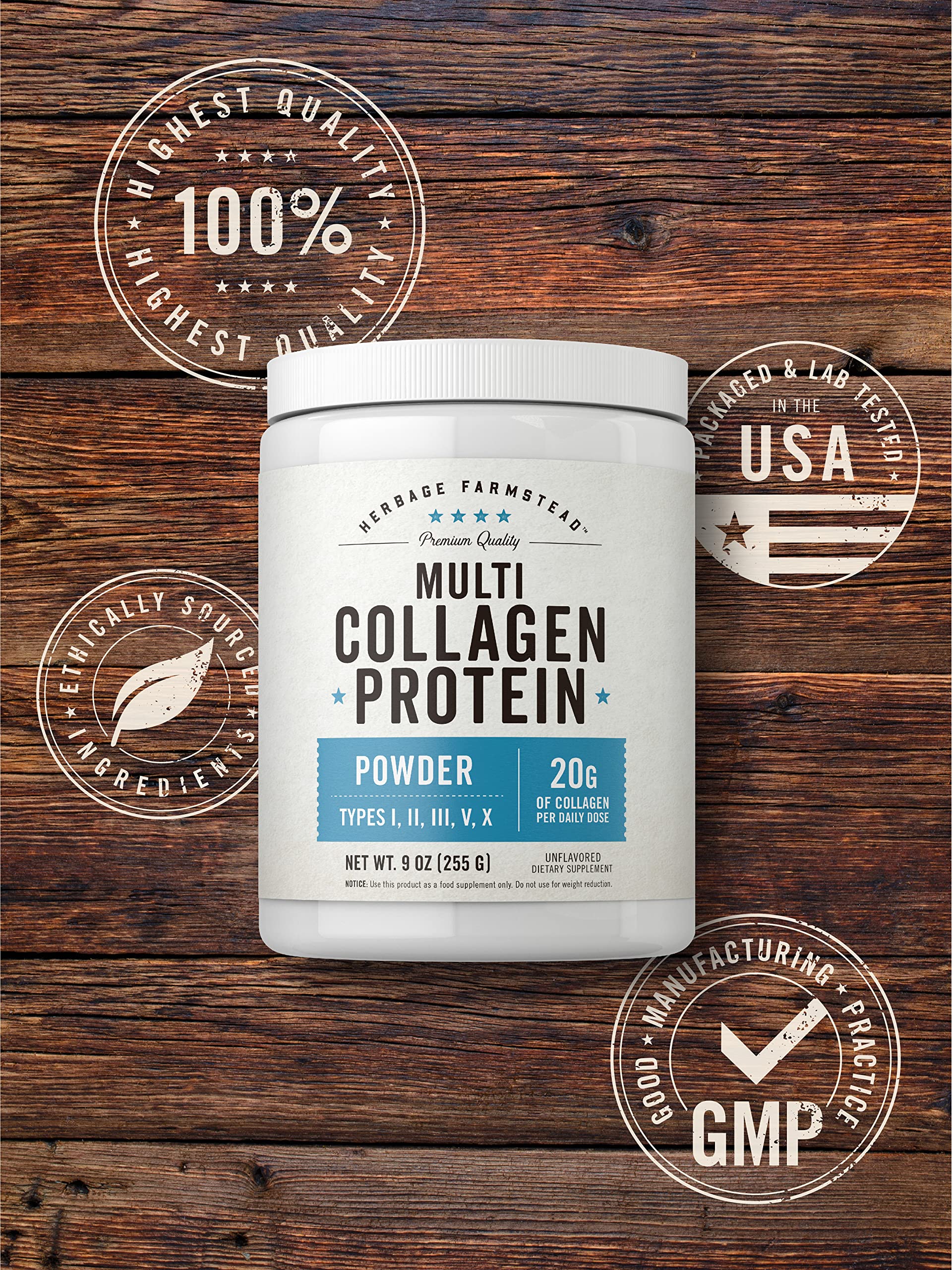 Foto 6 pulgar | Suplemento de Proteína Multicolágeno Herbage Farmstead 250 ml - Venta Internacional