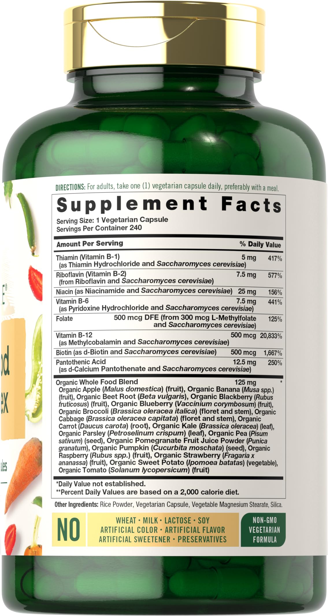 Foto 3 pulgar | Suplemento Multivitamínico Carlyle Whole Food 240 Cápsulas - Venta Internacional