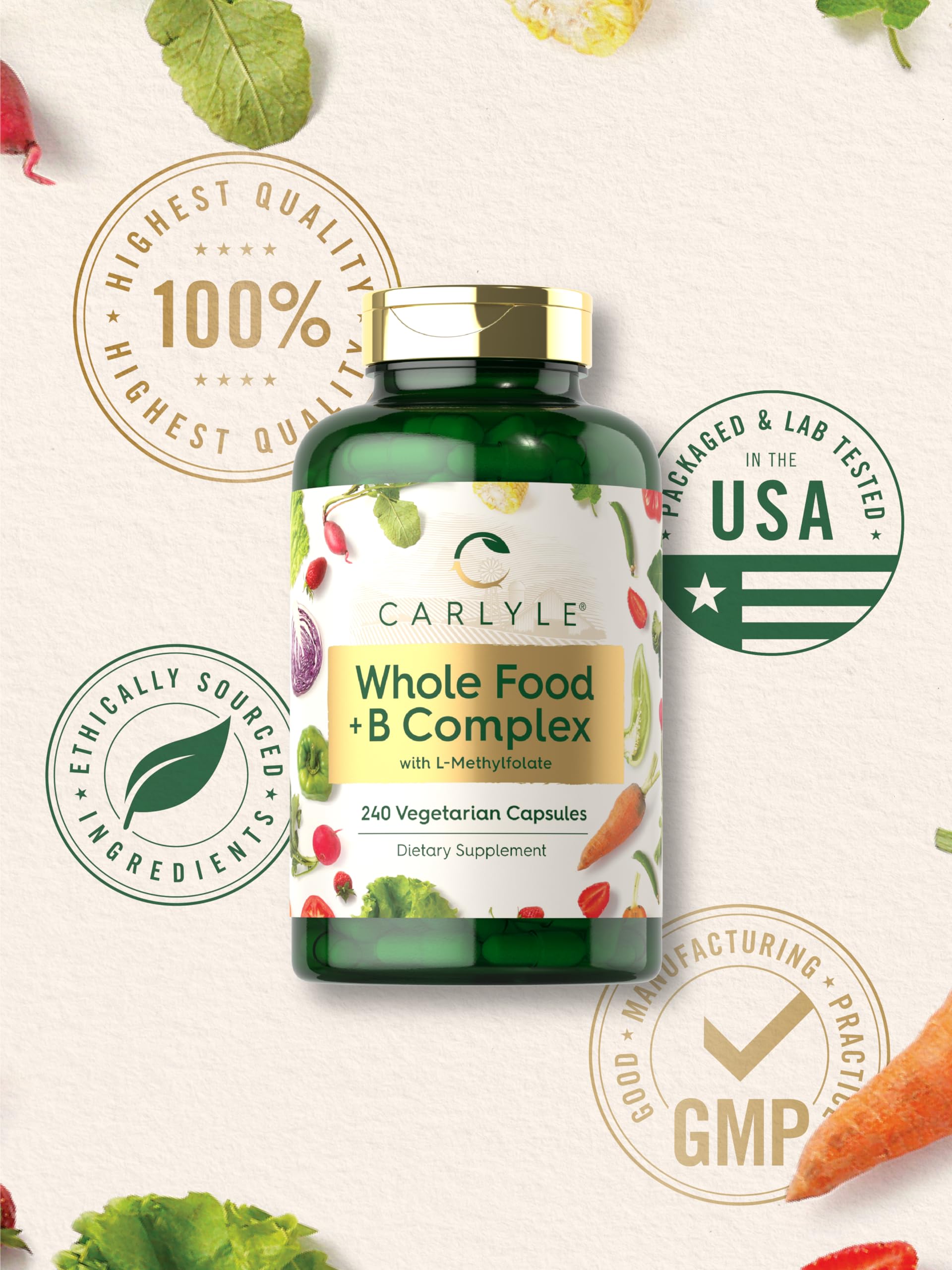 Foto 7 pulgar | Suplemento Multivitamínico Carlyle Whole Food 240 Cápsulas - Venta Internacional
