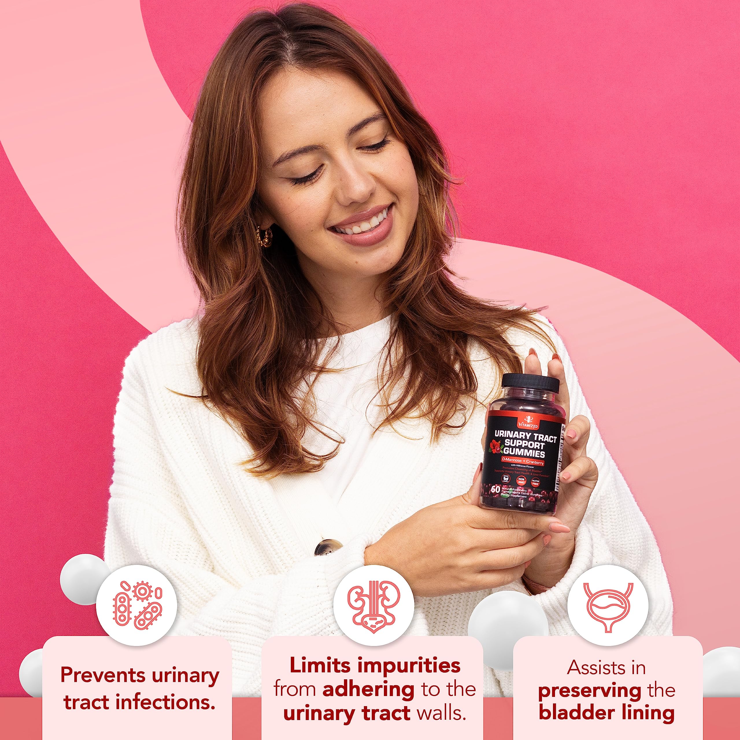 Foto 5 pulgar | Suplementos: Potentes Gomitas de Arándano 1500 Mg 60 Unidades Vitaminadas - Venta Internacional