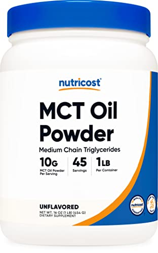 Foto 2 pulgar | Aceite Mct En Polvo Nutricost Premium, 454 G (450 Ml) Para Dieta Cetogénica - Venta Internacional.