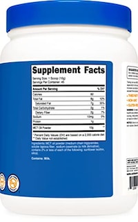 Foto 4 | Aceite Mct En Polvo Nutricost Premium, 454 G (450 Ml) Para Dieta Cetogénica - Venta Internacional.