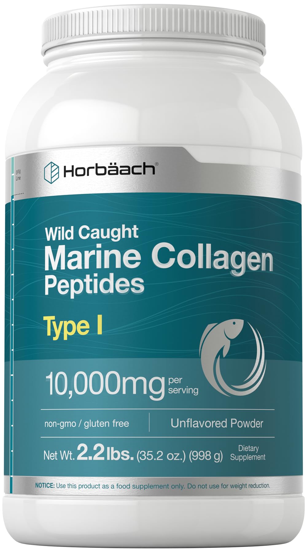 Foto 2 pulgar | Suplemento Péptidos Hidrolizados Horbaach en Polvo de Colágeno Marino 1 kg - Venta Internacional