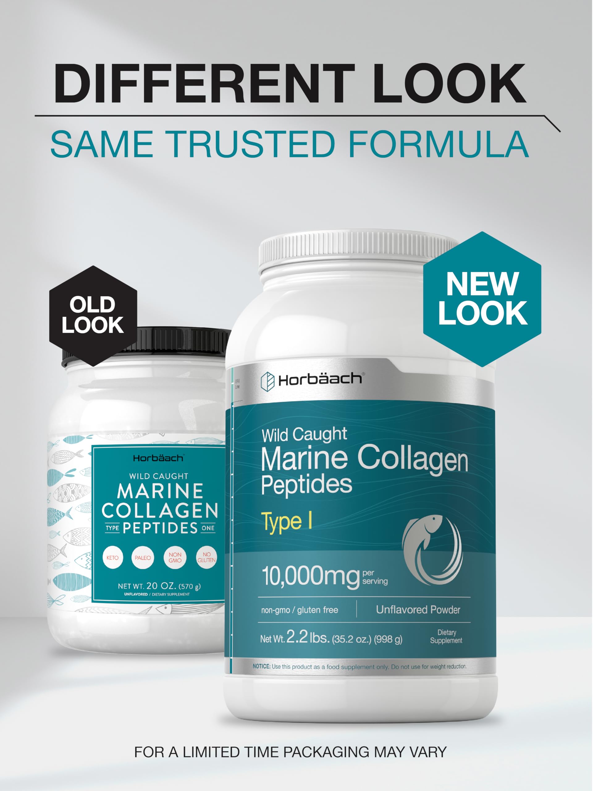 Foto 4 | Suplemento Péptidos Hidrolizados Horbaach en Polvo de Colágeno Marino 1 kg - Venta Internacional