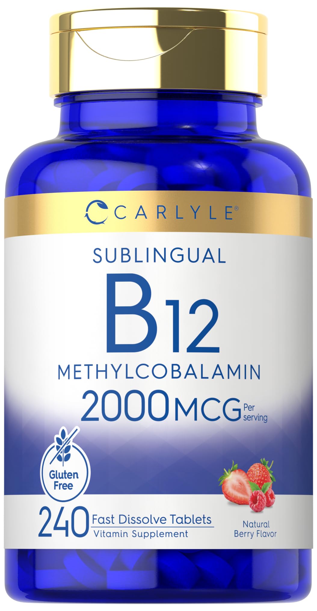 Foto 2 pulgar | Suplemento Carlyle de Vitamina B-12 2000 Mcg 240 Tabletas - Venta Internacional