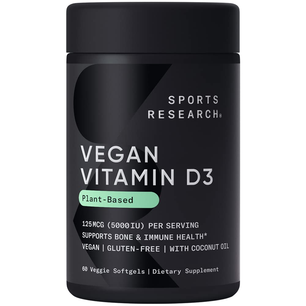 Foto 2 pulgar | Vitamina D3 Sports Research Vegana 5000 Iu 60 Cápsulas Blandas - Venta Internacional