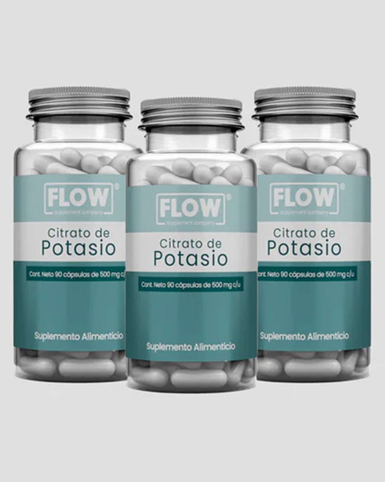Foto 2 pulgar | Minerales Y Suplementos 3 Pack Flow Supplements - 270 Cápsulas Citrato De Potasio
