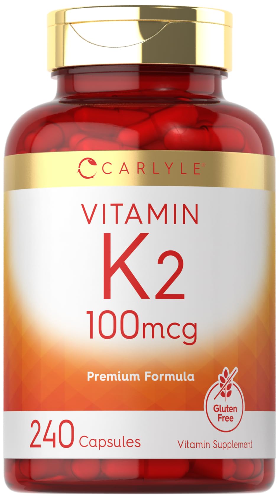 Foto 2 pulgar | Suplemento Carlyle de Vitamina K2 100 Mcg Mk-4 240 Cápsulas - Venta Internacional