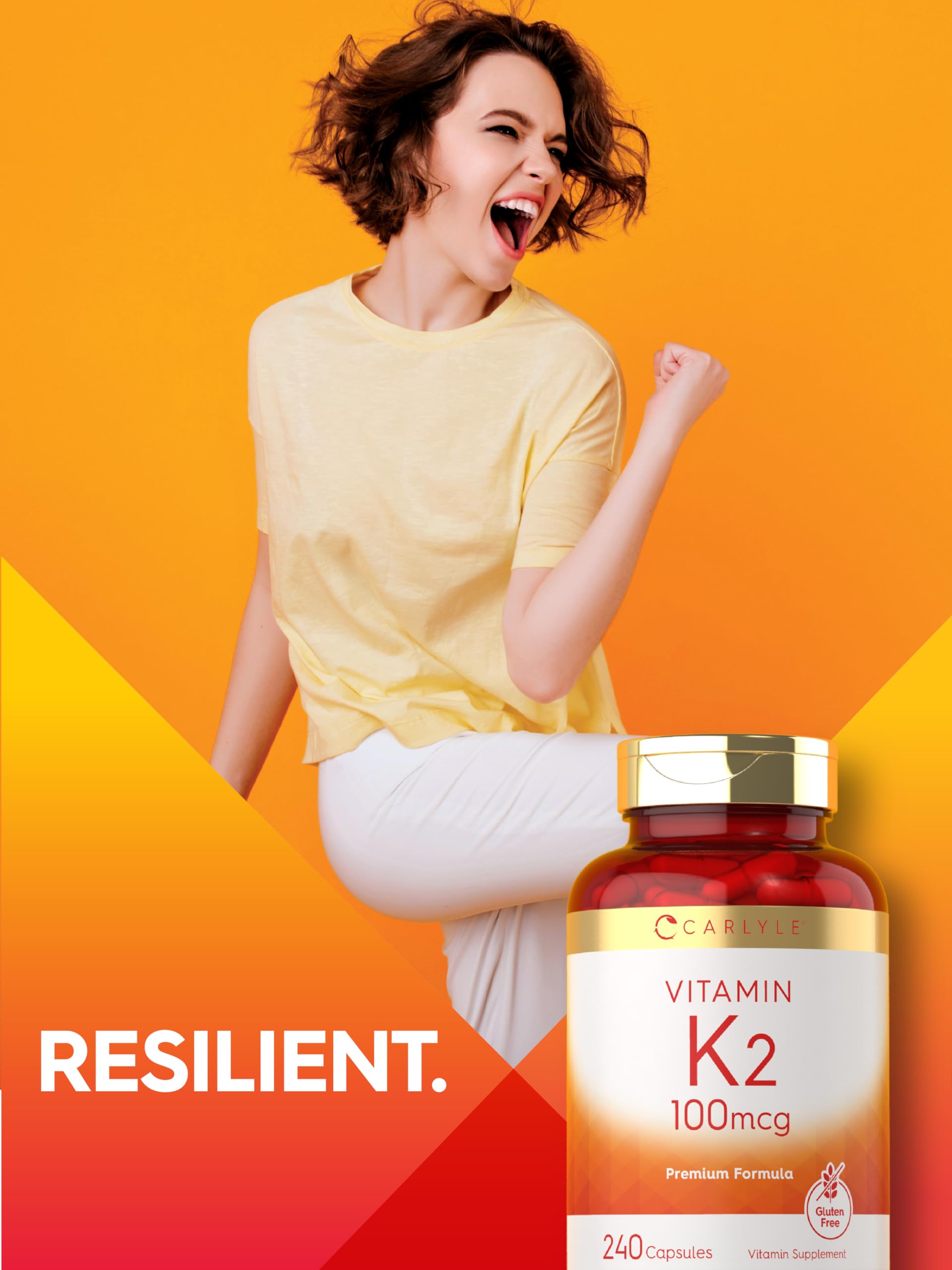 Foto 8 pulgar | Suplemento Carlyle de Vitamina K2 100 Mcg Mk-4 240 Cápsulas - Venta Internacional