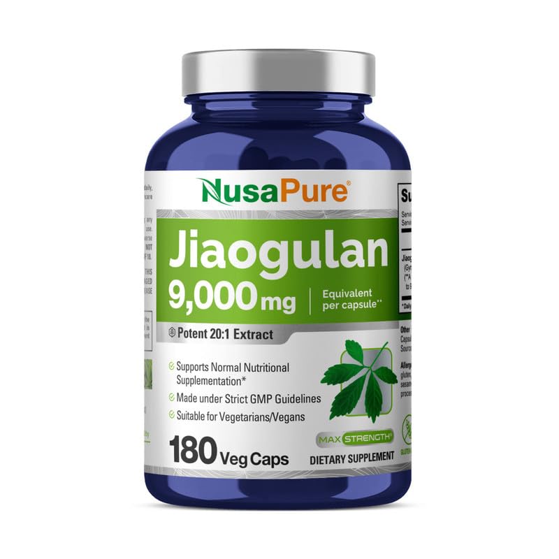 Foto 2 pulgar | Suplemento Nusapure Jiaogulan 9000 Mg 180 Cápsulas - Venta Internacional
