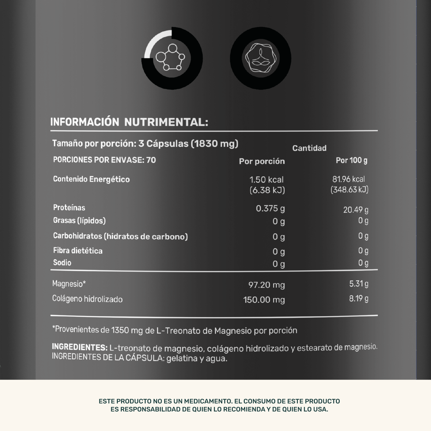 Foto 3 | Suplemento Life360+ Colágeno de 210 Cápsulas