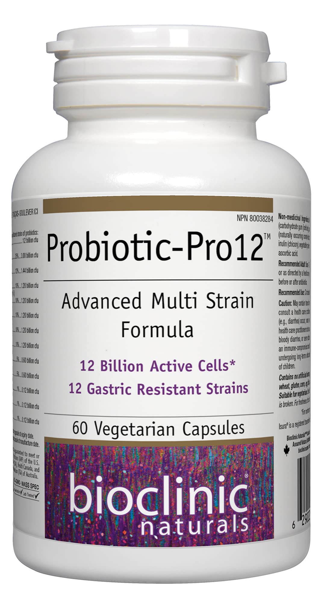 Foto 2 pulgar | Suplemento Bioclinic Probiotic Pro 12 60 Cápsulas- Venta Internaciona