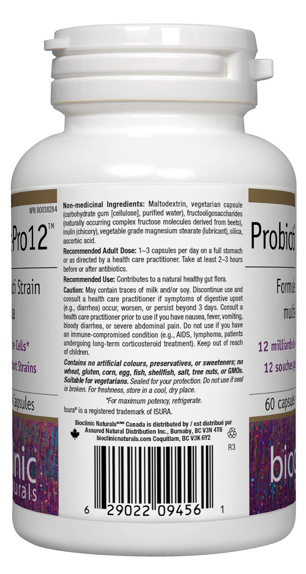 Foto 3 pulgar | Suplemento Bioclinic Probiotic Pro 12 60 Cápsulas- Venta Internaciona