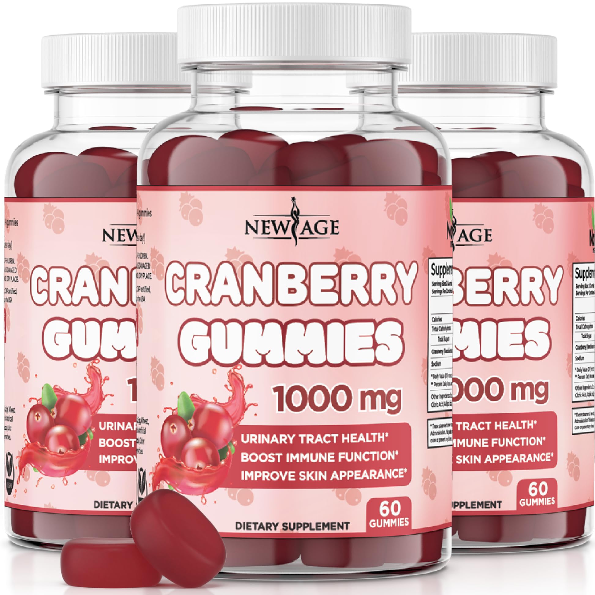 Foto 2 pulgar | Suplemento New Age Gummies de Arándano para El Tracto Urinario 1000 Mg - Venta Internacional