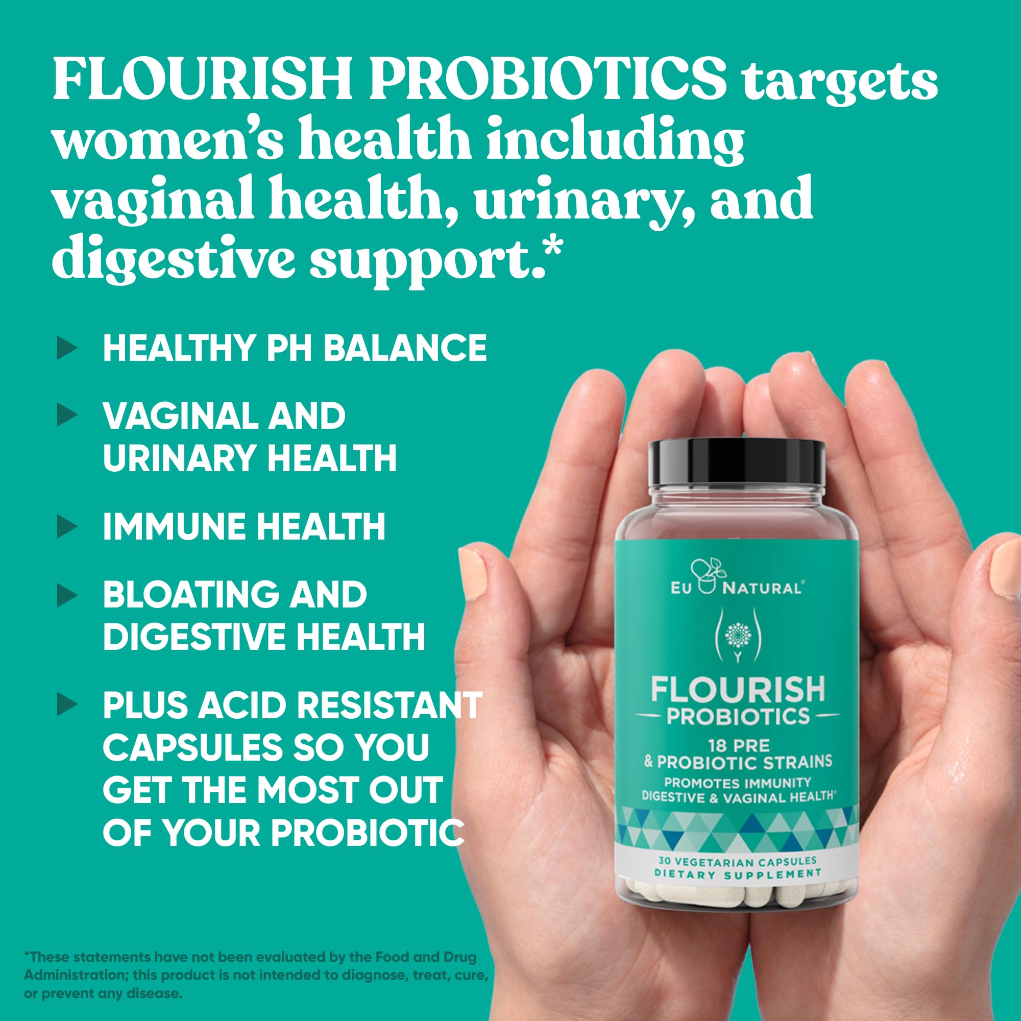 Foto 4 pulgar | Suplemento Eu Natural Flourish con Probióticos y Prebióticos - Venta Internacional