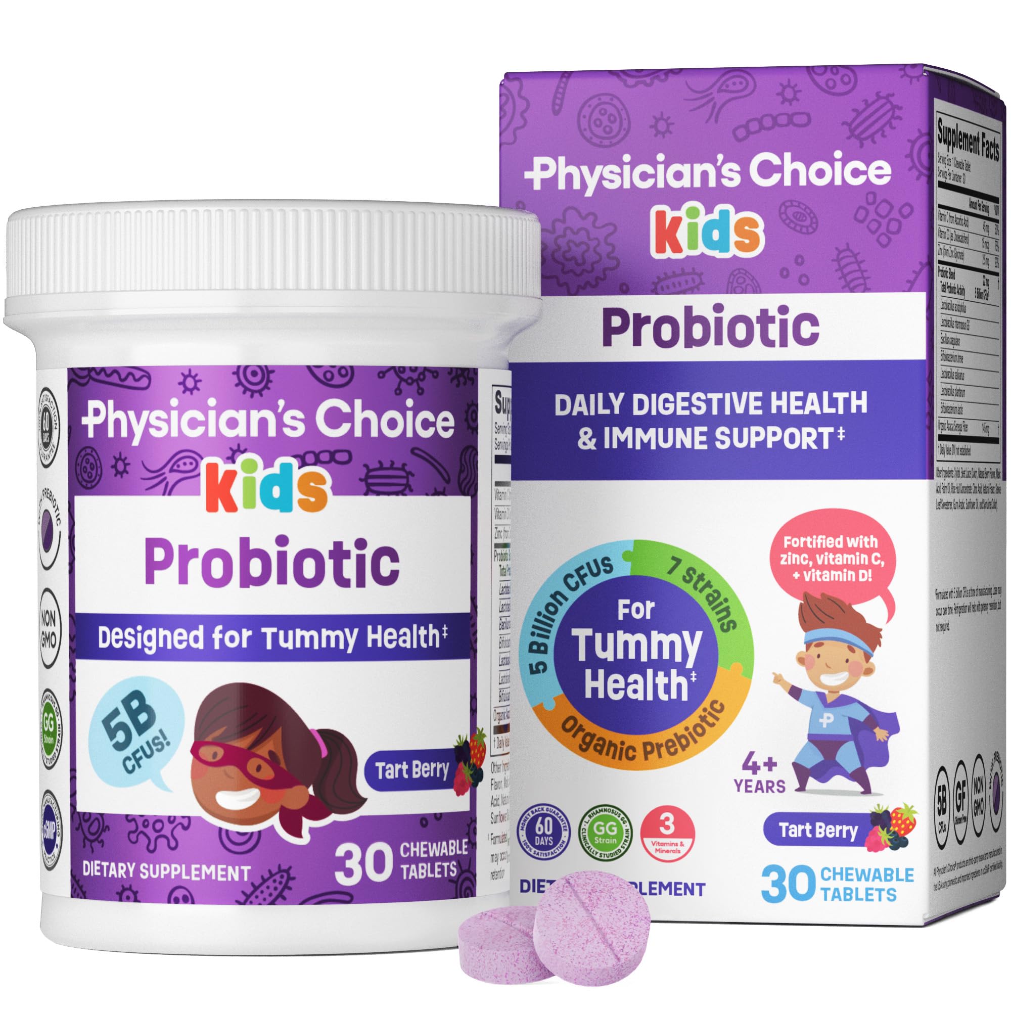 Foto 2 pulgar | Probioticos Physician's Choice For Kids 5b Cfus 7 Cepas - Venta Internacional
