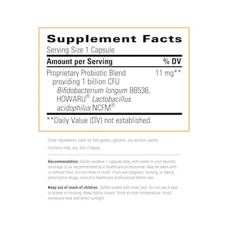 Foto 2 | Perlas Probióticas Supplement Integrative Therapeutics 30 Cápsulas - Venta Internacional
