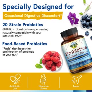 Foto 5 | Suplemento Probiótico Terranics Probiotics 60 Mil Millones De Cfu - Venta Internacional