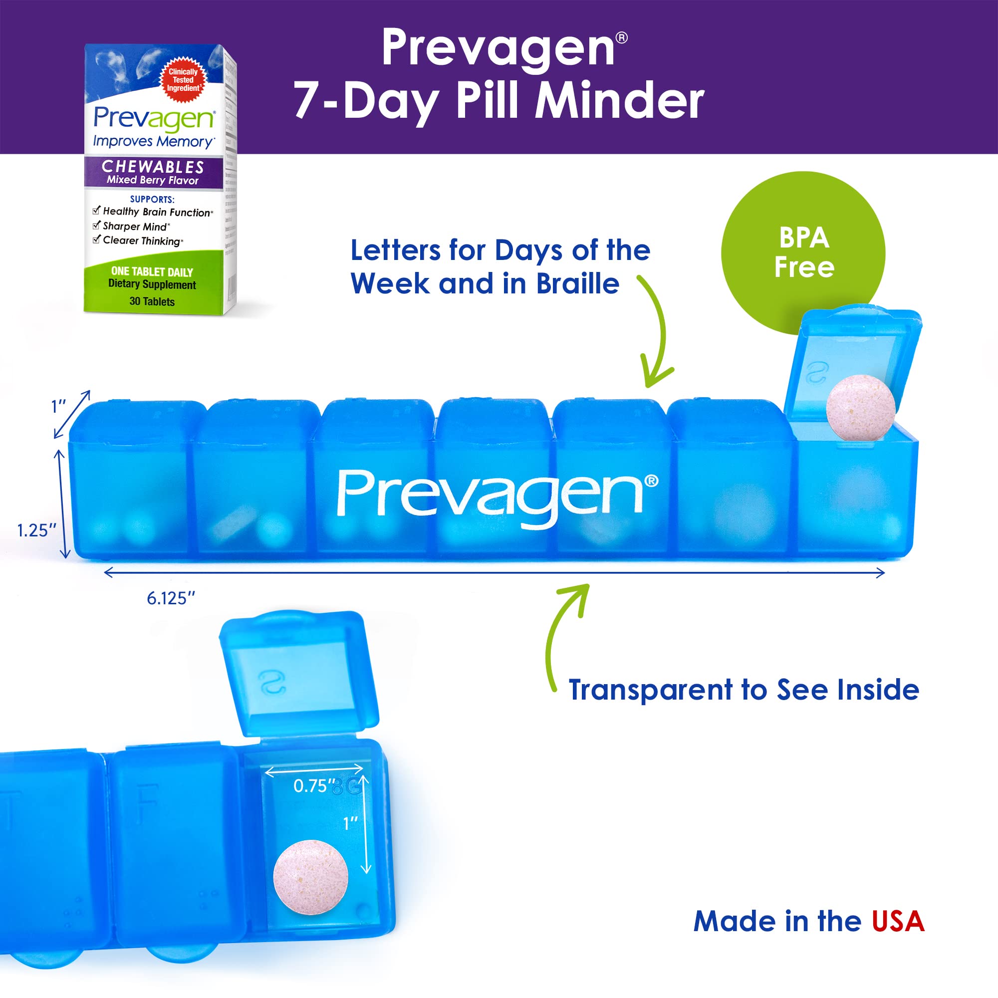 Foto 7 pulgar | Suplemento Prevagen Mejora la Memoria 30 Tabletas - Venta Internacional