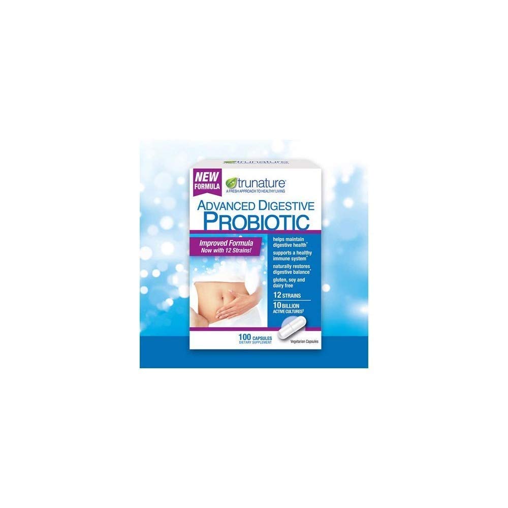 Cápsulas Probióticas Digestivas Supplement Trunature 100 Unidades- Venta Internacional