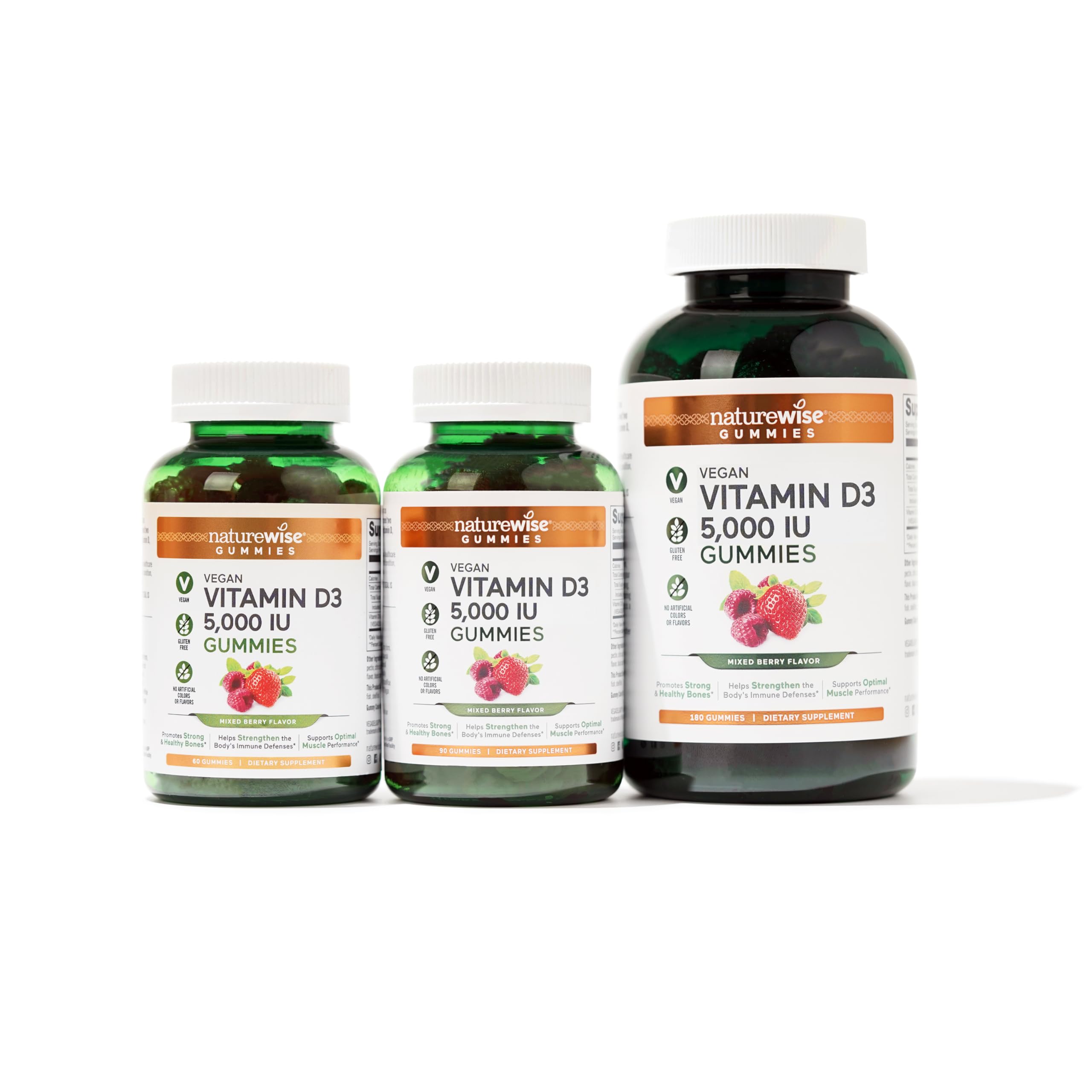 Foto 3 pulgar | Gomitas de Vitamina D Naturewise 5000 Ui 60 Gomitas para Adultos - Venta Internacional