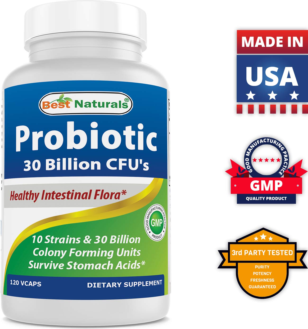 Foto 8 pulgar | Suplemento Best Naturals Probiotic 2 Paquetes de 120 Cápsulas-Venta Internacional