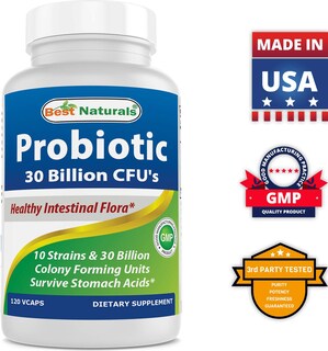 Foto 7 | Suplemento Best Naturals Probiotic 2 Paquetes de 120 Cápsulas-Venta Internacional