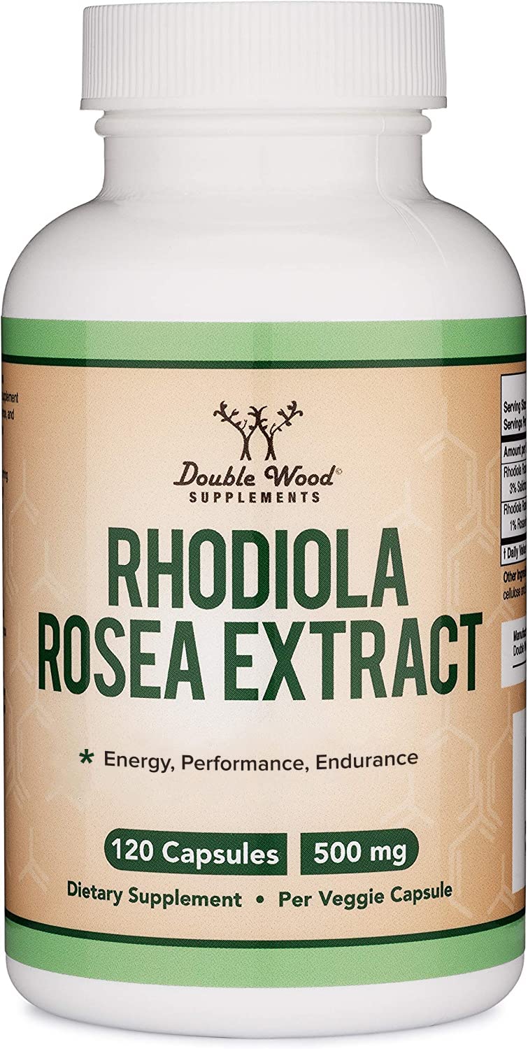 Foto 5 | Suplemento Double Wood Rhodiola Rosea 500 mg 120 Cápsulas Veganas - Venta Internacional