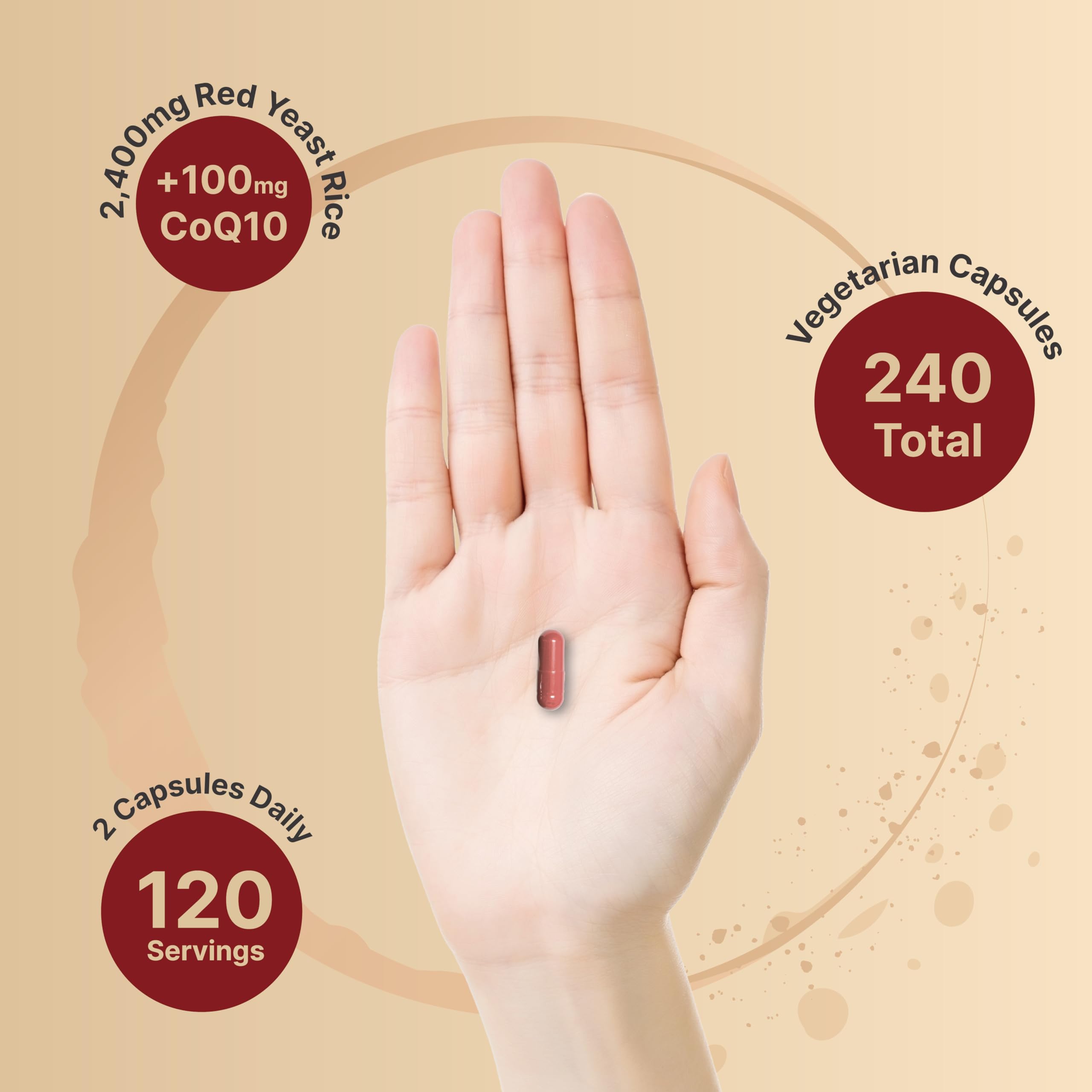Foto 5 pulgar | Suplemento Naturebell Red Yeast Rice 240 Cápsulas-Venta Internacional