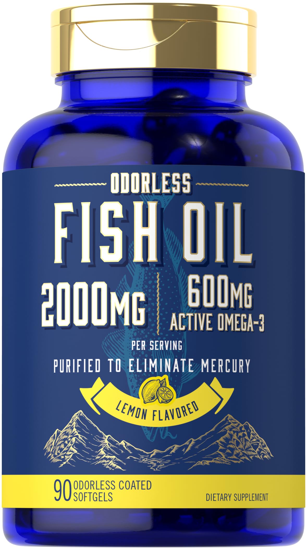 Foto 2 pulgar | Suplemento de Aceite De Pescado Carlyle 2000 Mg - Venta Internacional