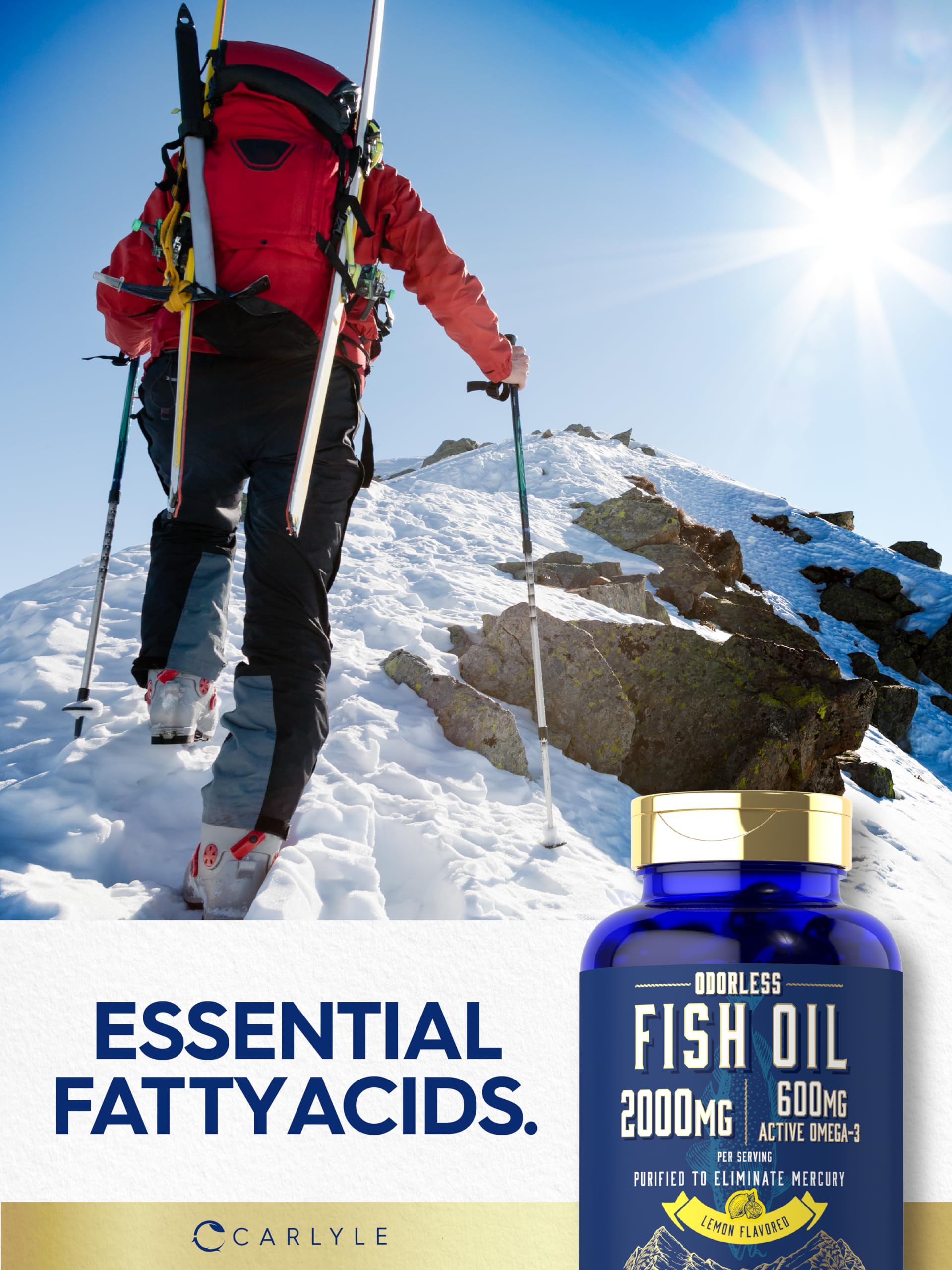 Foto 8 pulgar | Suplemento de Aceite De Pescado Carlyle 2000 Mg - Venta Internacional