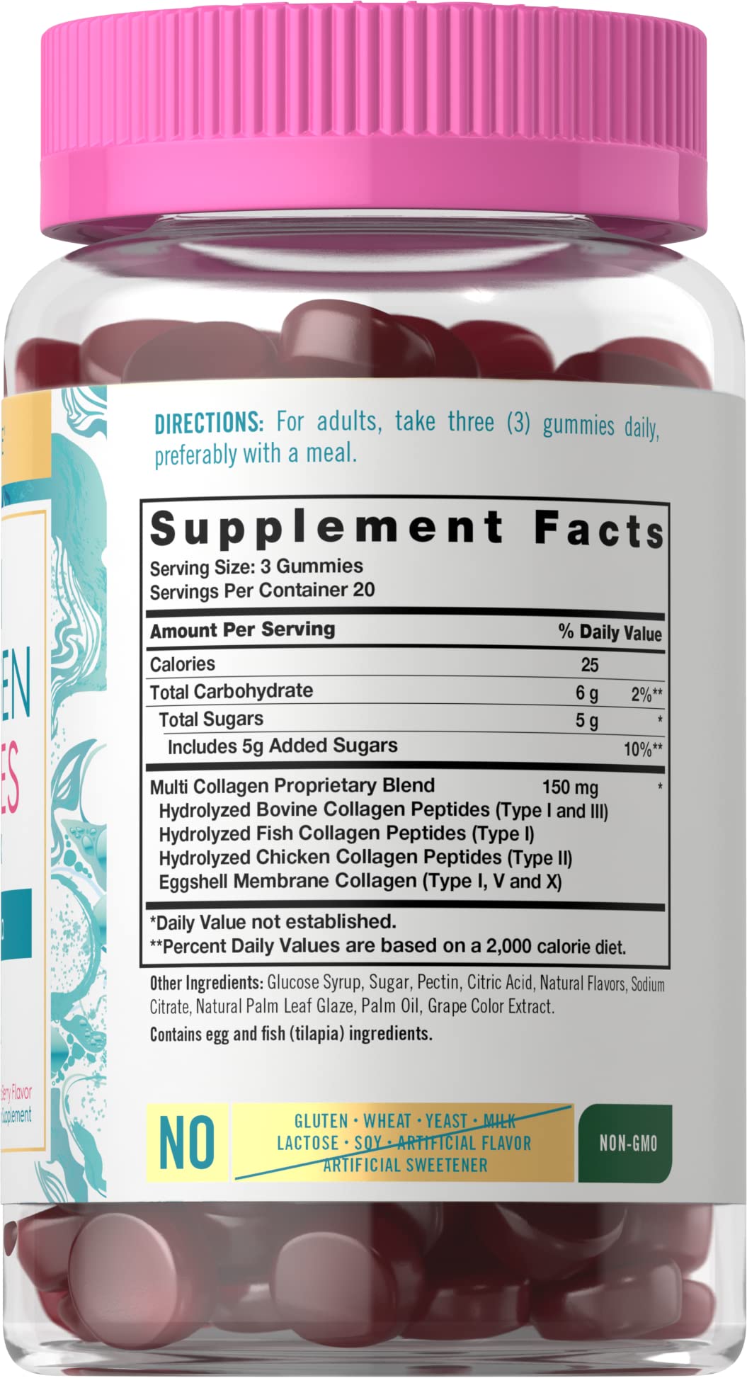Foto 3 pulgar | Suplemento Carlyle Collagen Gummies 60 Unidades Mezcla de Bayas - Venta Internacional