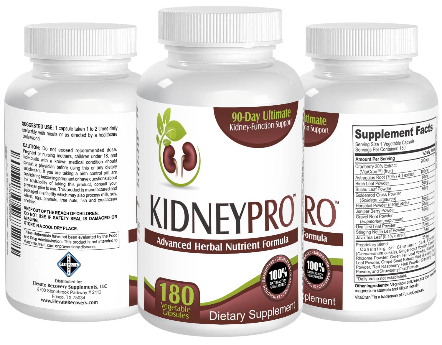 Foto 5 pulgar | Suplemento Elevate Recovery Kidney-pro 180 Cápsulas - Venta Internacional