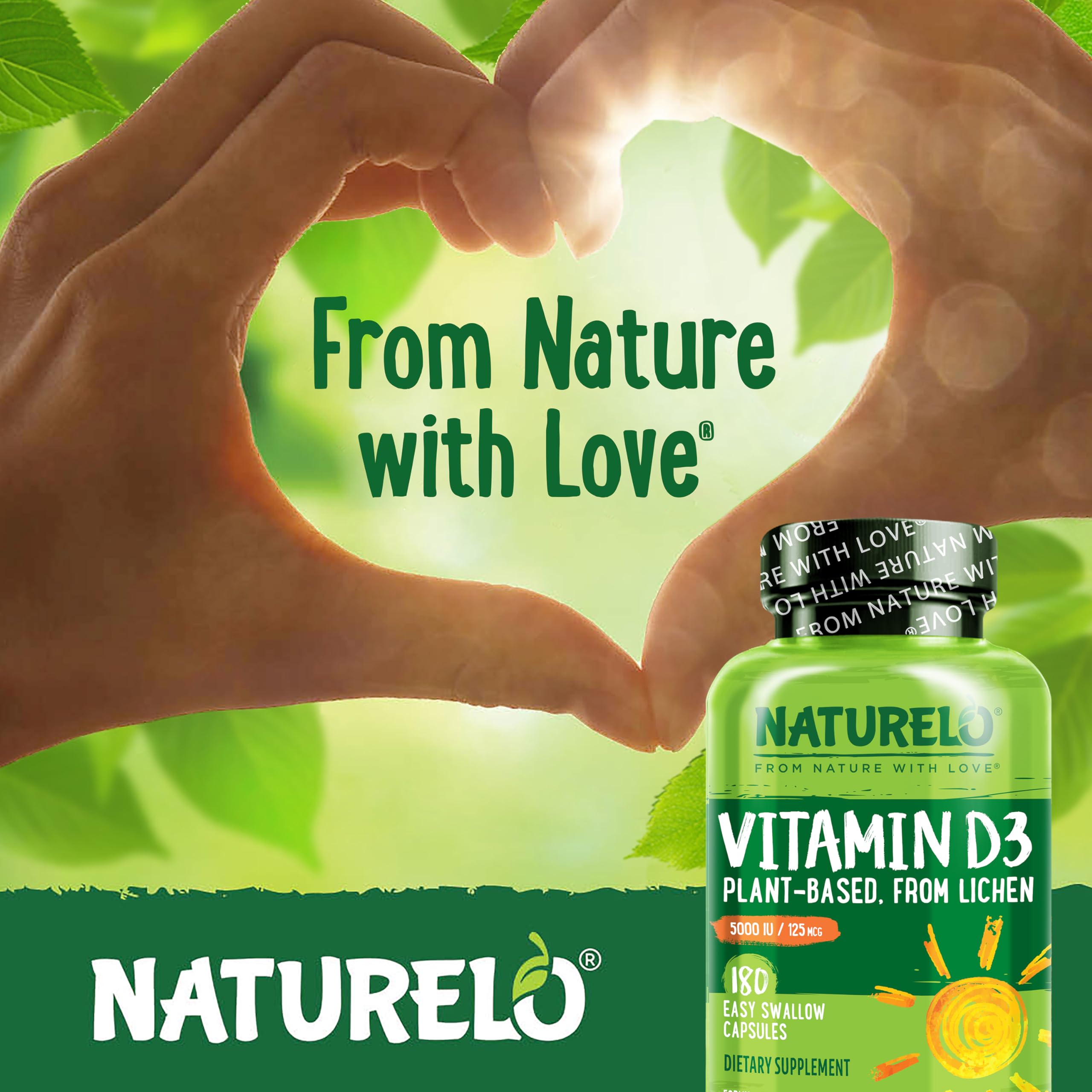 Foto 8 pulgar | Vitamina D3 Naturelo de 5000 Iu a Base de Plantas 180 Cápsulas - Venta Internacional