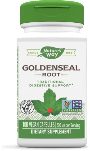Suplemento Nature's Way Goldenseal Root 100 Cápsulas - Venta Internacional