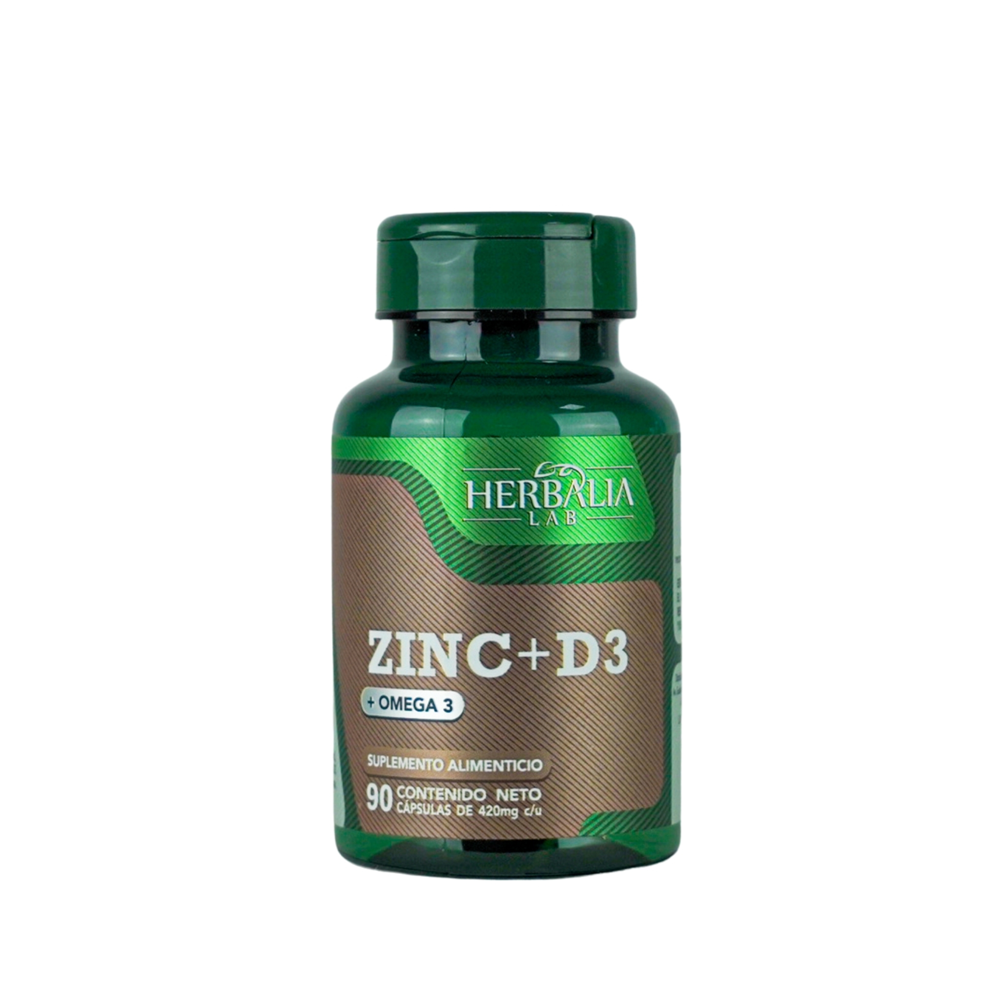 Foto 2 pulgar | Herbalia Lab Cápsulas De Zinc y Vitamina D3 Reforzadas con Omega 3
