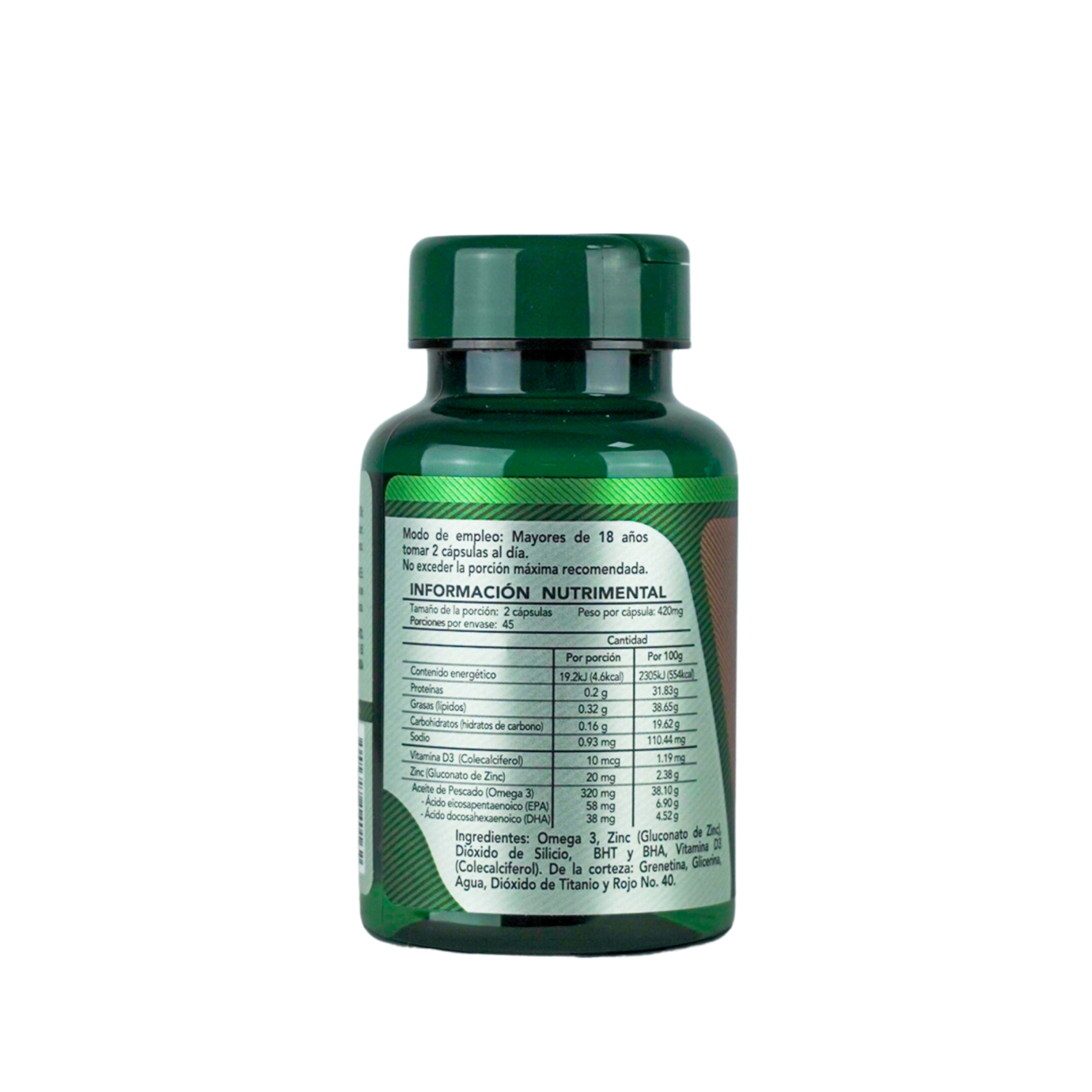 Foto 3 pulgar | Herbalia Lab Cápsulas De Zinc y Vitamina D3 Reforzadas con Omega 3