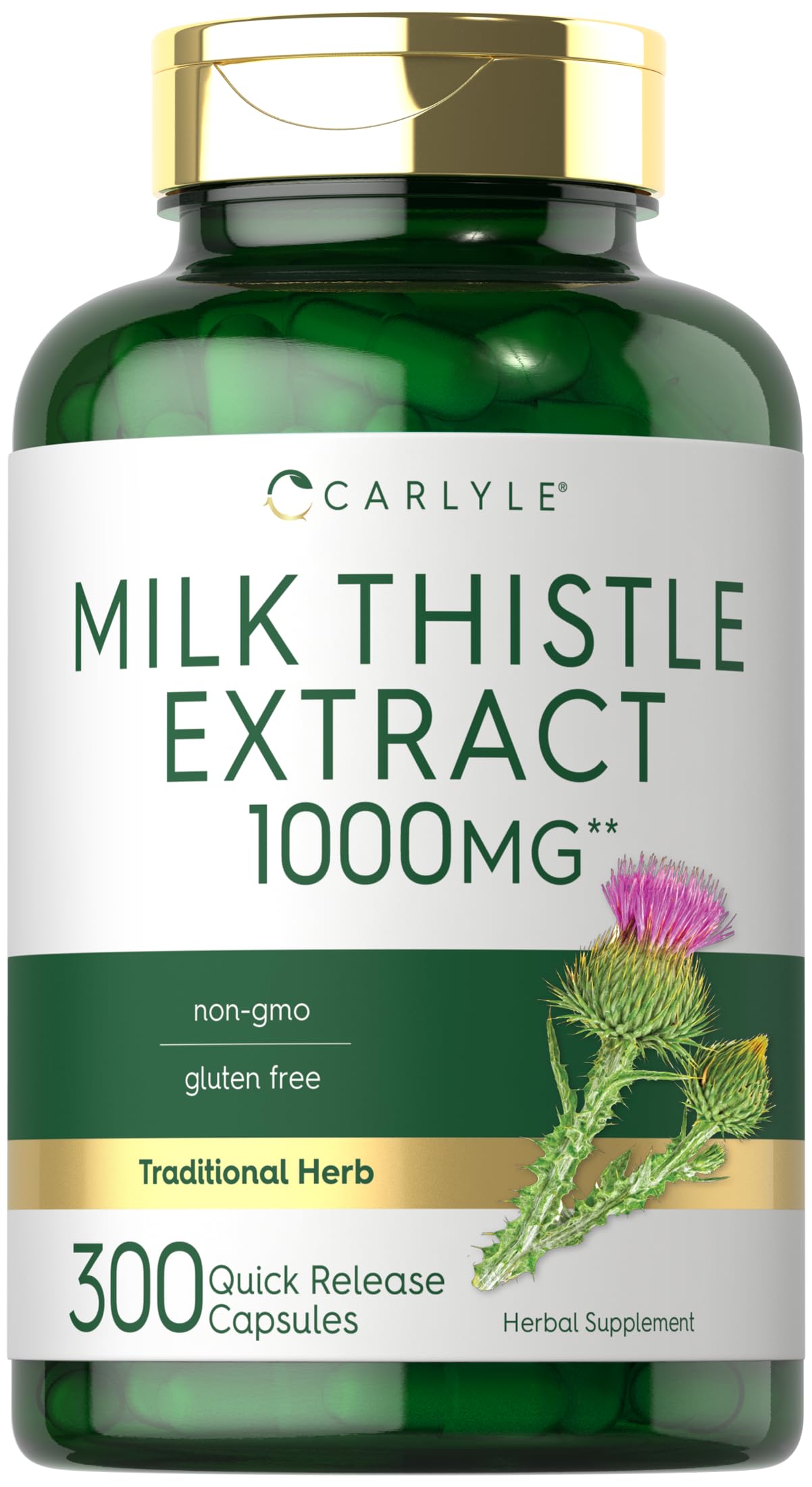 Foto 2 pulgar | Suplemento Carlyle Milk Thistle 1000 mg 300 Cápsulas - Venta Internacional