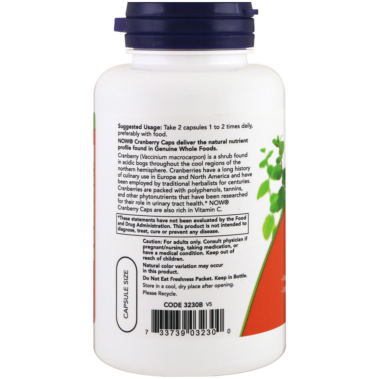 Foto 4 pulgar | Concentrado de Arándanos de Supplement Now Foods 5600 Mg 100 Cápsulas - Venta Internacional