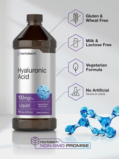 Foto 5 | Suplemento Horbäach Ácido Hialurónico Líquido 100 mg 473 ml - Venta Internacional