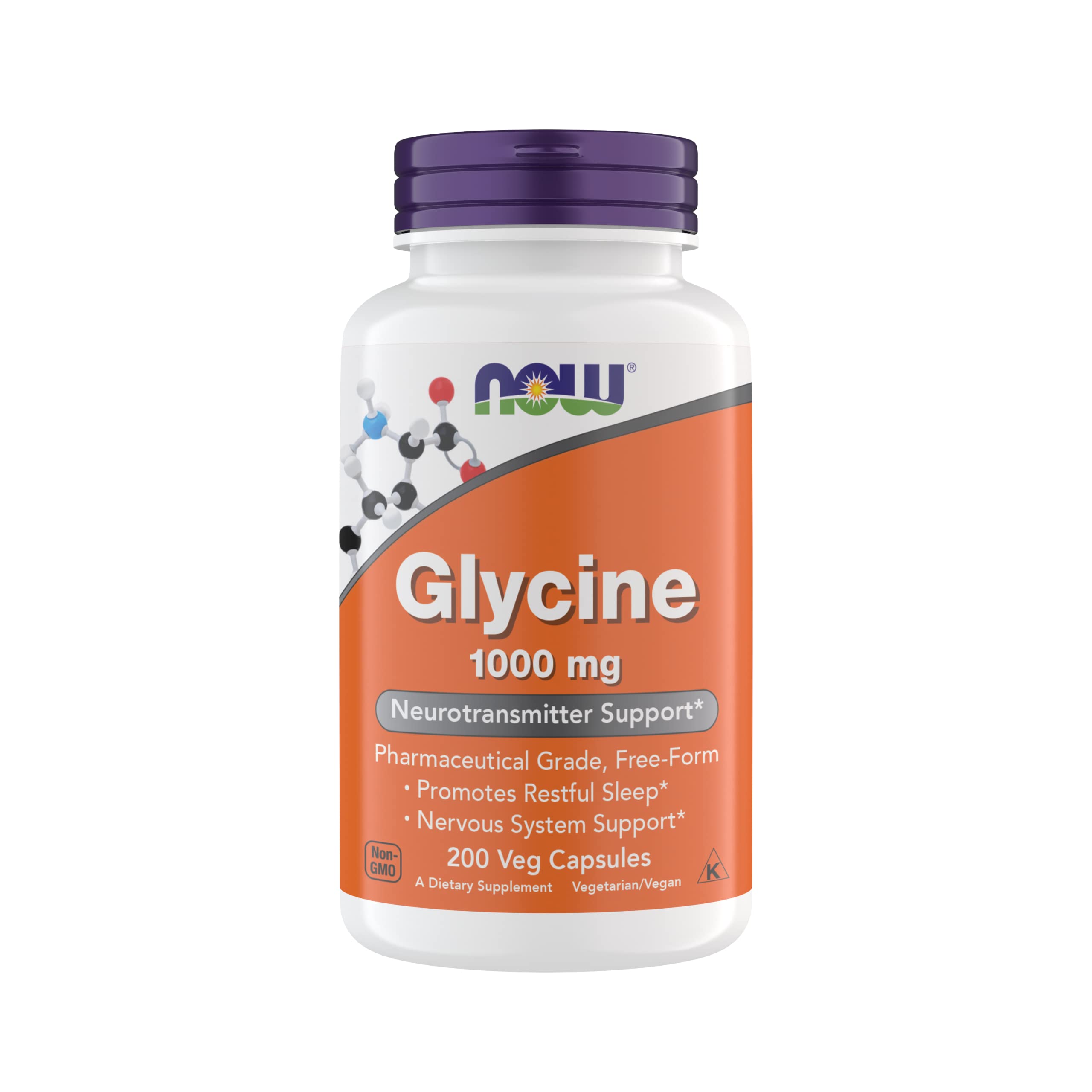 Foto 1 | Suplemento Now Food Neurotransmisor de Glicina de 200 Cápsulas-Venta Internacional