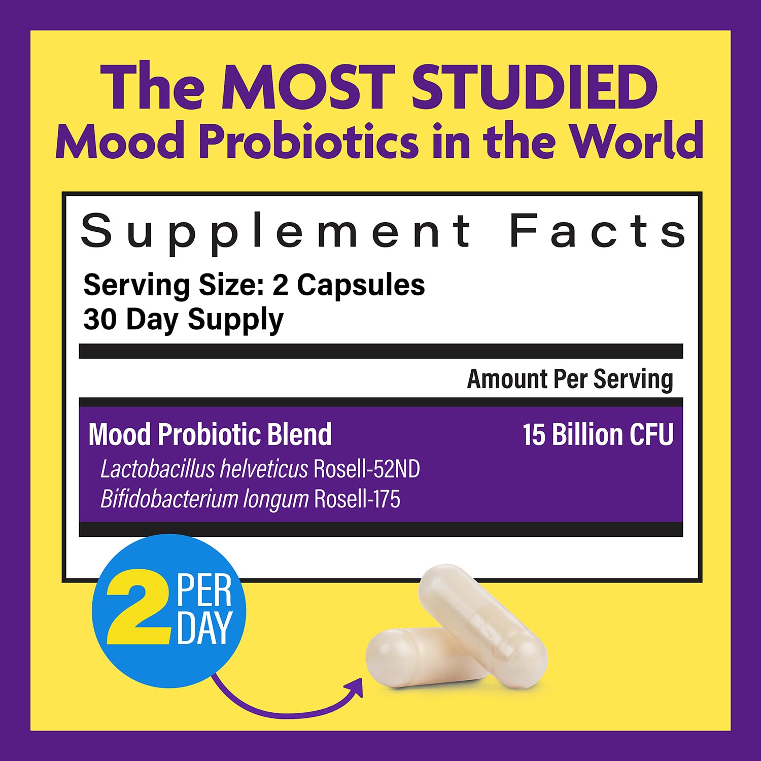 Foto 4 pulgar | Suplemento InnovixLabs Mood Probiotic 60 Cápsulas - Venta Internacional