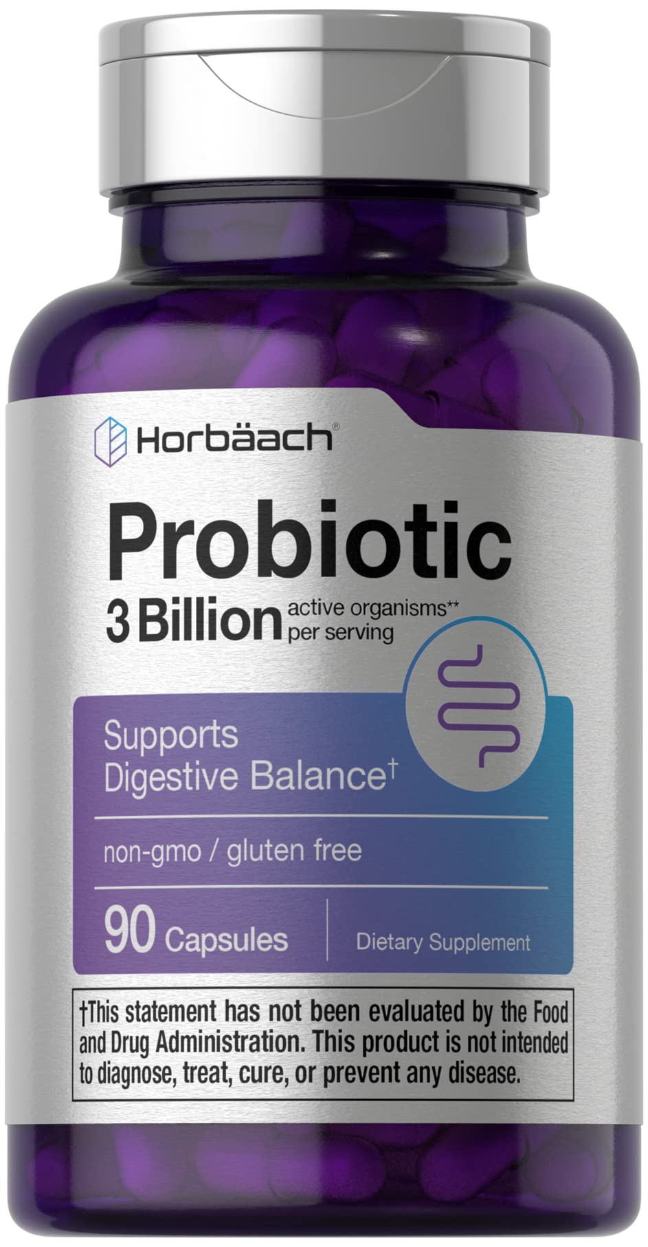 Foto 2 pulgar | Probiotic Horbäach 3 Billion  Cfu 90 Cápsulas  - Venta Internacional